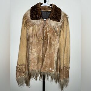 Emilio Bautista Leather and Lamb Women's Jacket - Exquisite Luxury and Style